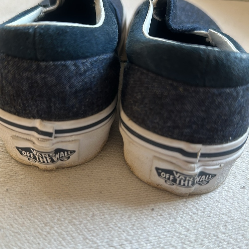 VANS-denim classic Slip-On Shoes 12.5 - Picture 3 of 4